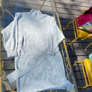 Prologue bring grey sweater dress long sleeve